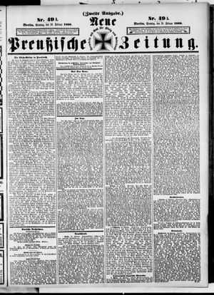 Neue preußische Zeitung vom 26.02.1888