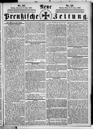 Neue preußische Zeitung vom 29.02.1888
