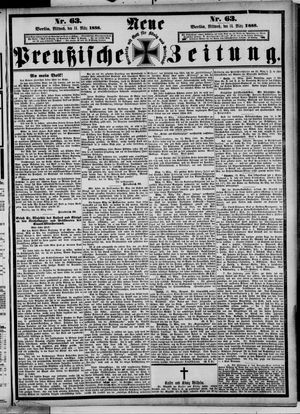 Neue preußische Zeitung vom 14.03.1888