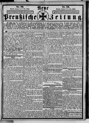 Neue preußische Zeitung vom 25.03.1888