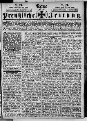 Neue preußische Zeitung vom 27.03.1888