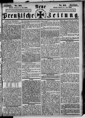 Neue preußische Zeitung vom 11.04.1888