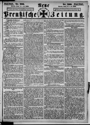 Neue preußische Zeitung on Jul 6, 1888