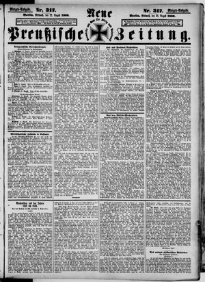 Neue preußische Zeitung vom 22.08.1888