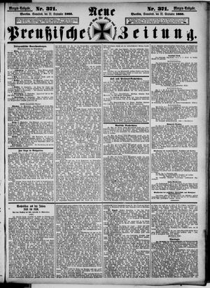 Neue preußische Zeitung vom 22.09.1888