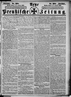 Neue preußische Zeitung on Sep 26, 1888