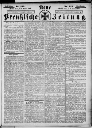 Neue preußische Zeitung vom 20.11.1888