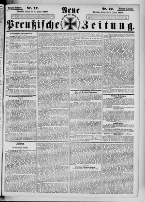 Neue preußische Zeitung vom 11.01.1889