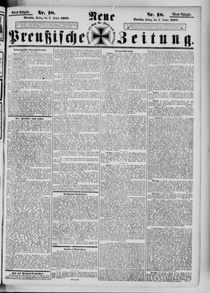 Neue preußische Zeitung vom 11.01.1889