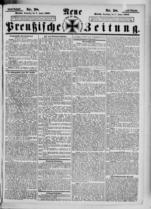 Neue preußische Zeitung vom 17.01.1889