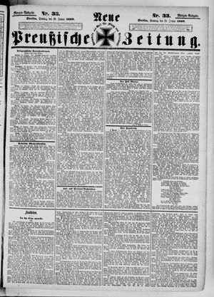 Neue preußische Zeitung vom 20.01.1889