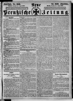 Neue preußische Zeitung on Aug 1, 1889