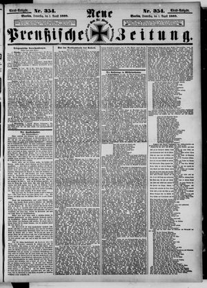 Neue preußische Zeitung on Aug 1, 1889