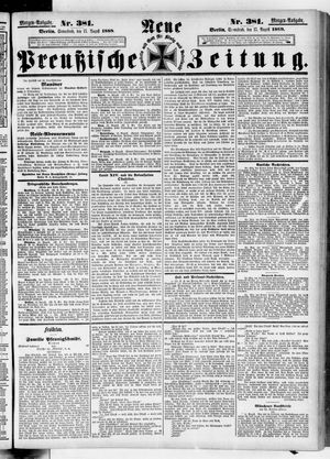 Neue preußische Zeitung vom 17.08.1889