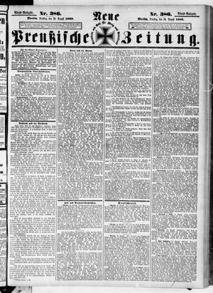 Neue preußische Zeitung vom 20.08.1889