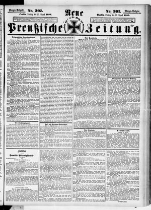 Neue preußische Zeitung vom 27.08.1889