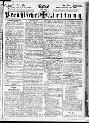 Neue preußische Zeitung vom 26.01.1890