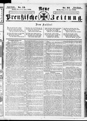 Neue preußische Zeitung vom 27.01.1890