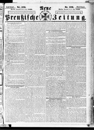 Neue preußische Zeitung vom 12.04.1890