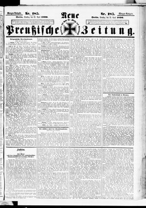 Neue preußische Zeitung vom 22.04.1890