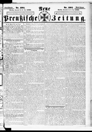 Neue preußische Zeitung vom 26.04.1890