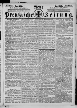 Neue preußische Zeitung vom 02.08.1890
