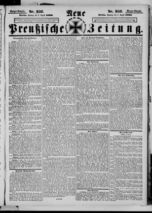 Neue preußische Zeitung vom 03.08.1890