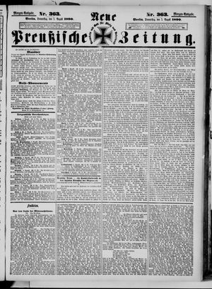 Neue preußische Zeitung vom 07.08.1890