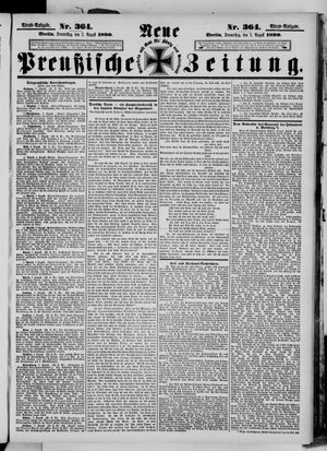 Neue preußische Zeitung vom 07.08.1890