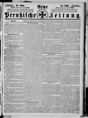 Neue preußische Zeitung vom 08.08.1890