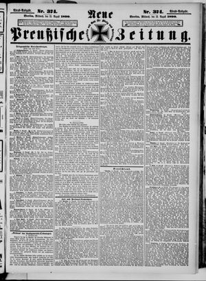 Neue preußische Zeitung vom 13.08.1890