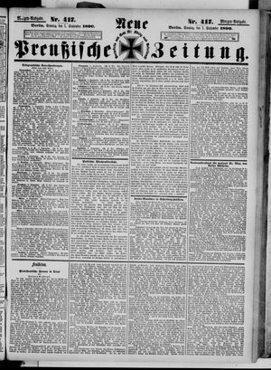 Neue preußische Zeitung vom 07.09.1890