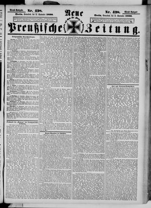 Neue preußische Zeitung vom 13.09.1890