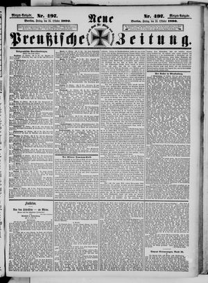 Neue preußische Zeitung on Oct 24, 1890