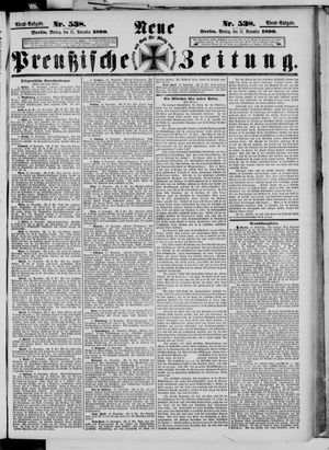 Neue preußische Zeitung vom 17.11.1890