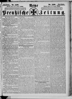 Neue preußische Zeitung vom 21.11.1890