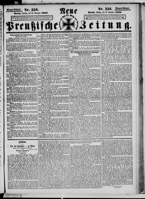 Neue preußische Zeitung vom 25.11.1890