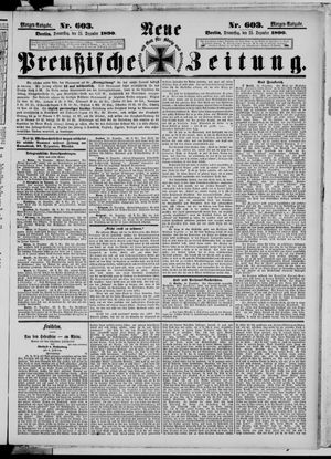 Neue preußische Zeitung vom 25.12.1890