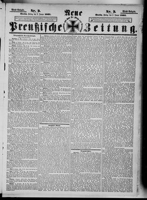 Neue preußische Zeitung vom 02.01.1891