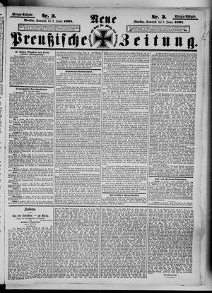 Neue preußische Zeitung vom 03.01.1891