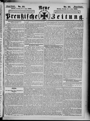 Neue preußische Zeitung vom 08.01.1891
