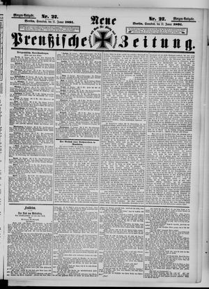 Neue preußische Zeitung vom 17.01.1891
