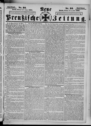 Neue preußische Zeitung vom 21.01.1891