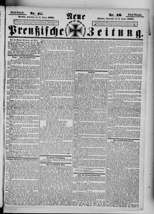 Neue preußische Zeitung vom 24.01.1891