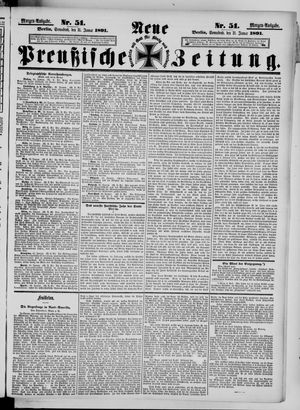 Neue preußische Zeitung vom 31.01.1891