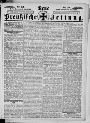 Neue preußische Zeitung vom 31.01.1891