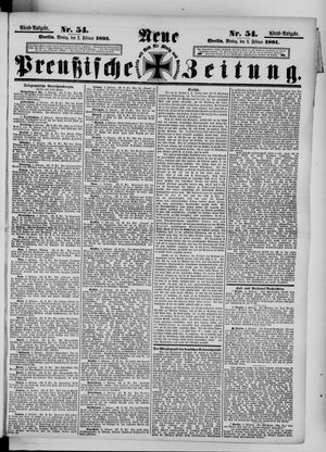 Neue preußische Zeitung vom 02.02.1891