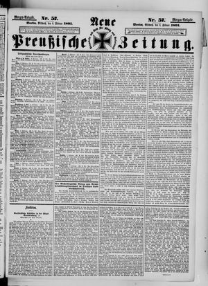 Neue preußische Zeitung vom 04.02.1891