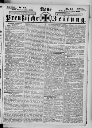 Neue preußische Zeitung vom 07.02.1891