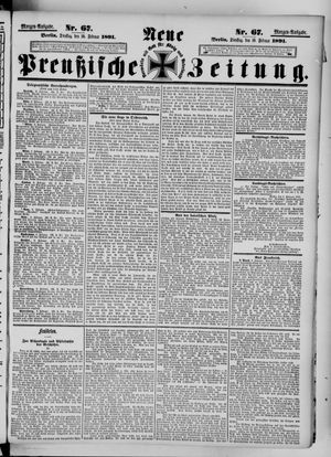 Neue preußische Zeitung vom 10.02.1891